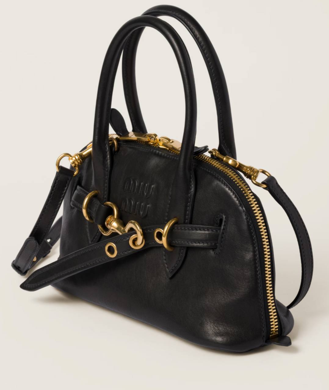 Сумка Aventure nappa из кожи с верхней ручкой MIU MIU